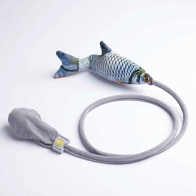 Interactive Plush Fish Cat Toy with Realistic 3D Design