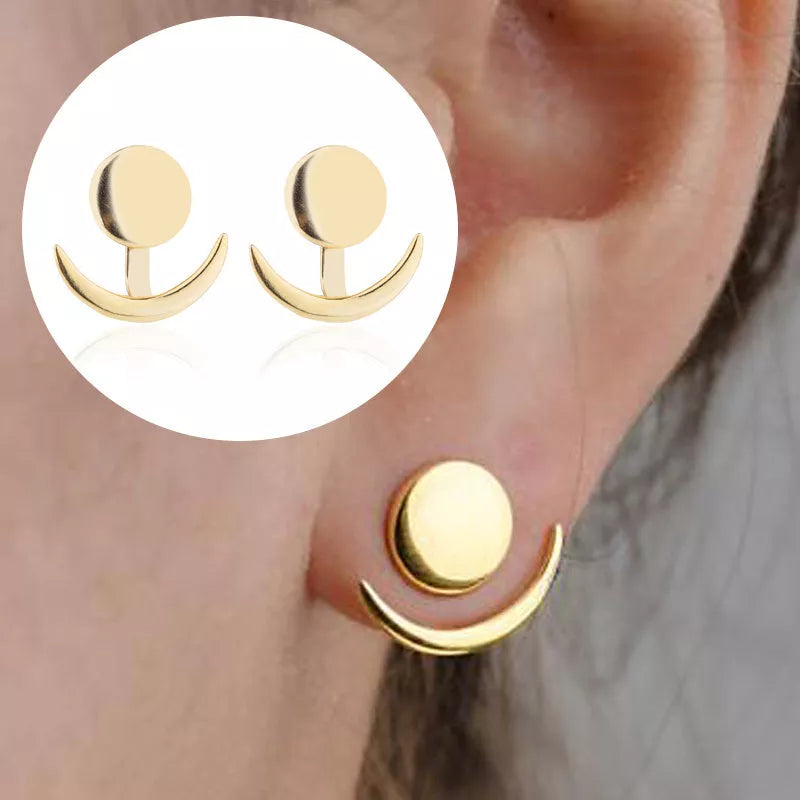 Mountain Ear Climber Earring in Gold and Silver for Trekking Enthusiasts