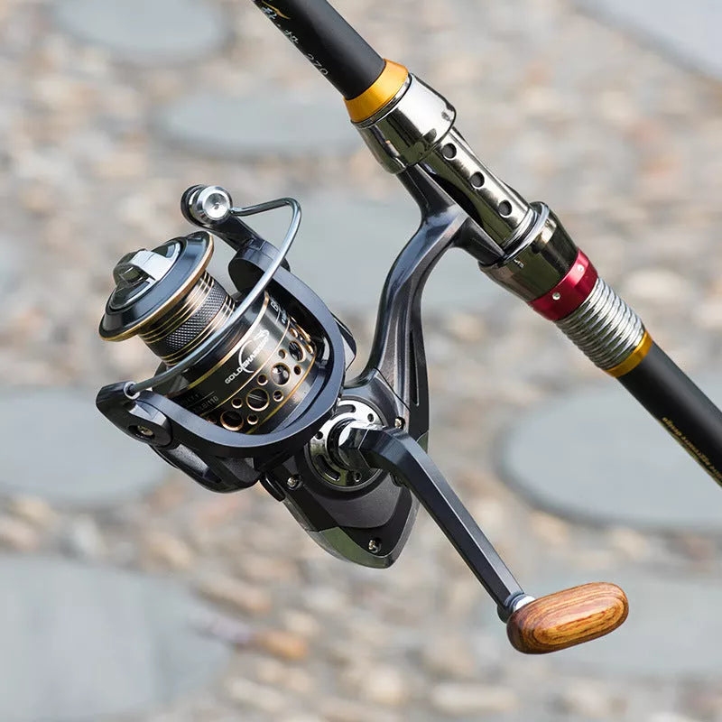 Telescopic Fishing Rod Combo with Spinning Reel for Carp Fishing