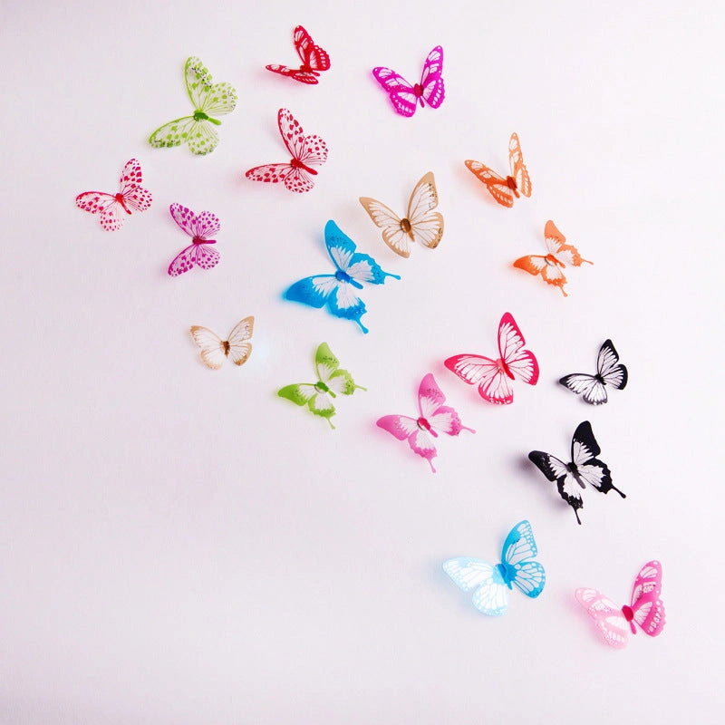 3D Butterfly Wall Sticker with Waterproof PVC Material