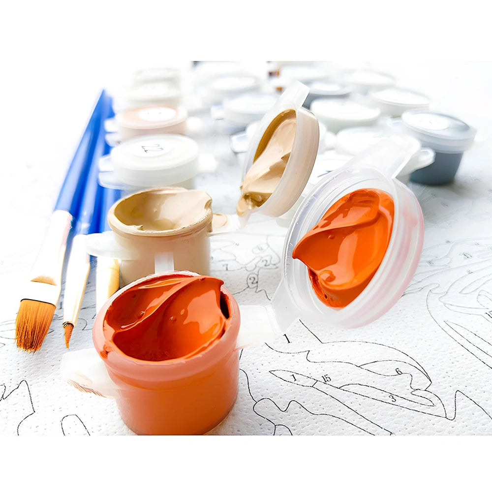 Modern landscape acrylic painting on 50x65cm linen canvas for home wall decor