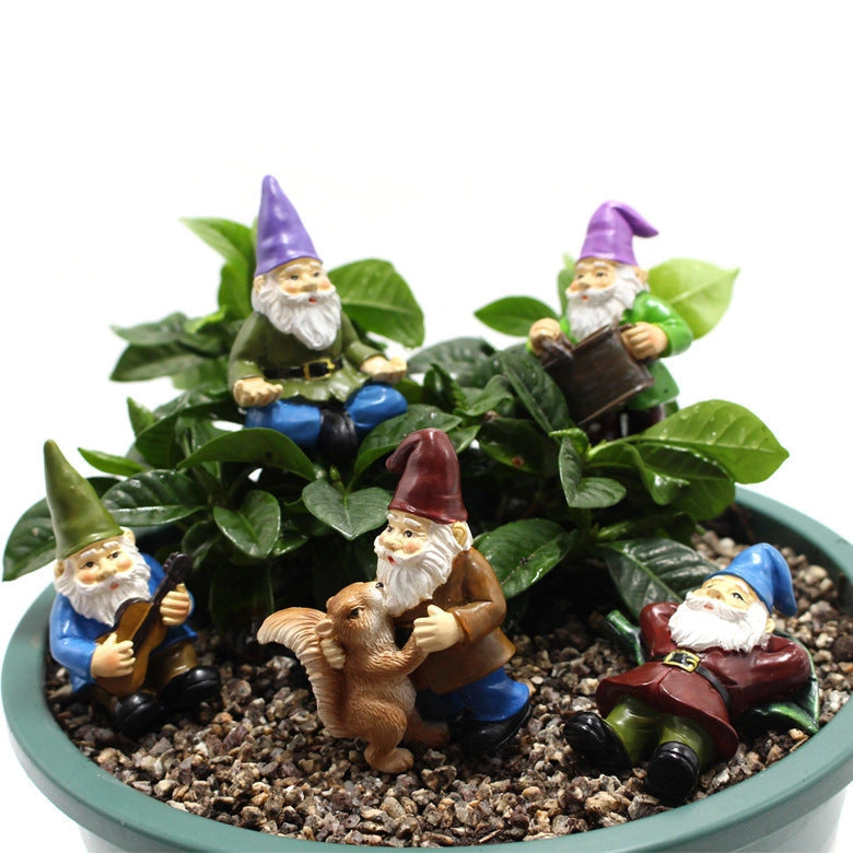 Dwarf Garden Kit with Waterproof Cartoon Ornament