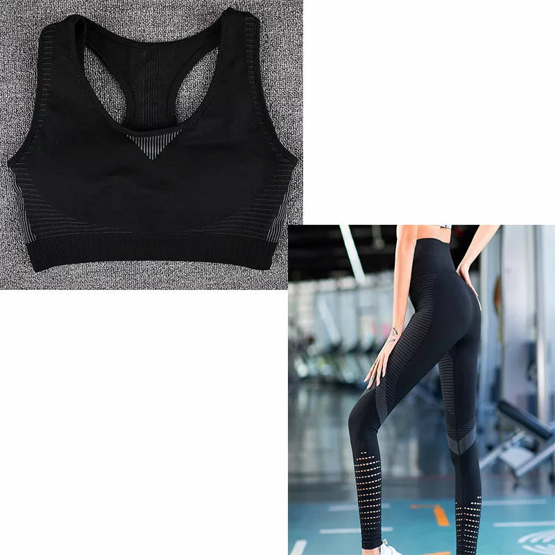 TerritorioFit Yoga Seamless Leggings with Eyelet Detailing
