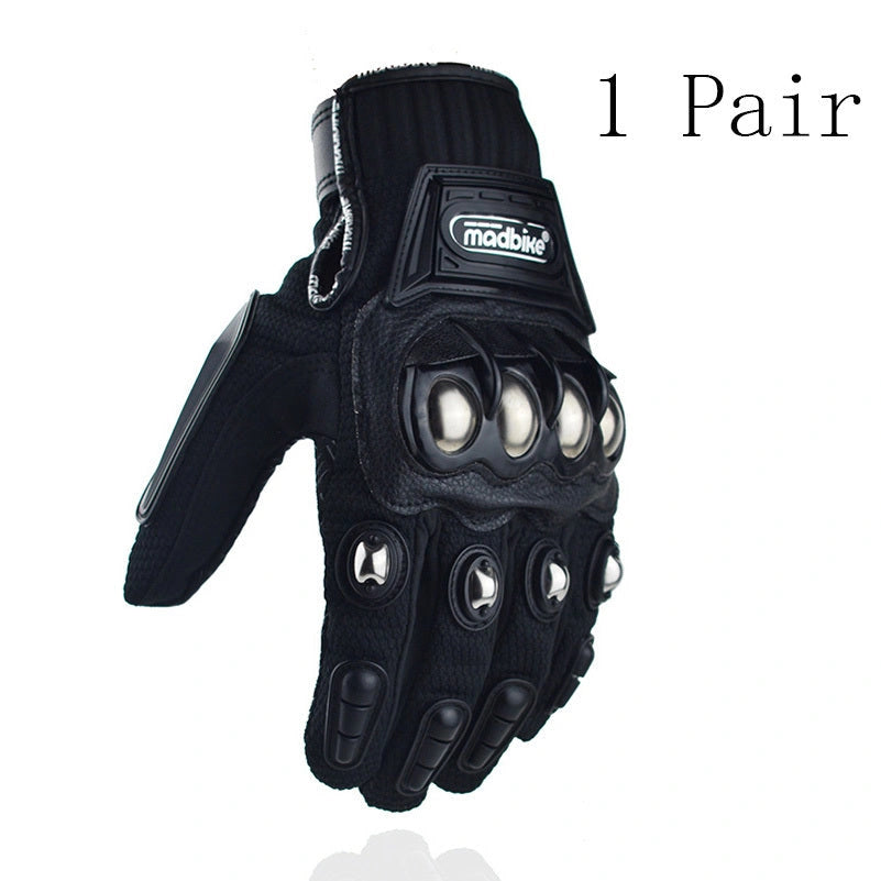 Off-Road Motorcycle Gloves with Alloy Protection for Enhanced Grip