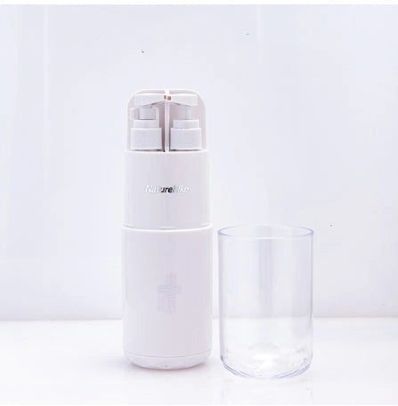 Multifunctional wash cup set with mirror and comb