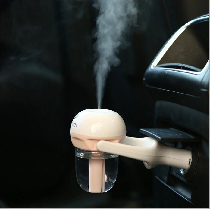 Compact Car Humidifier with 180-Degree Rotation for Even Air Moisture