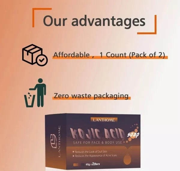 Kojic Acid Soap for Skin Brightening and Freckle Reduction