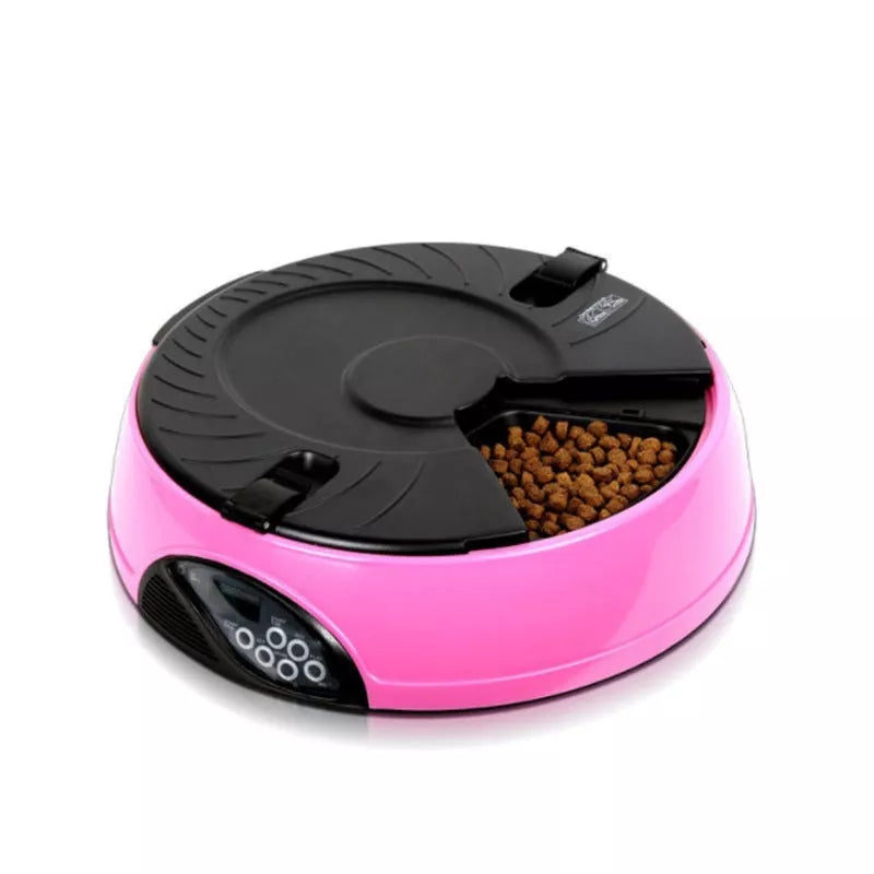 Pet Automatic Feeding Machine with 6 Independent Food Storage Slots