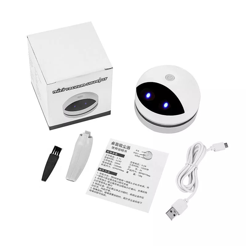 USB Charging Wireless Mini Portable Robot Desktop Vacuum Cleaner