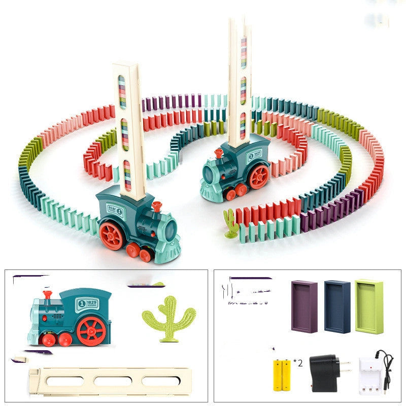 Automatic Domino Licensing Electric Train Set for Infants