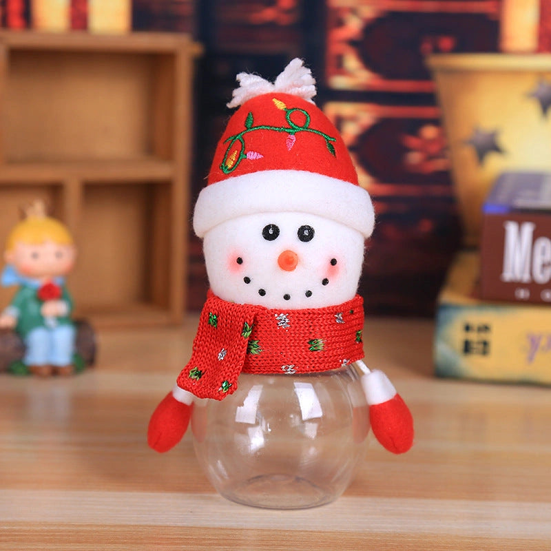 Christmas Candy Jar with Festive Toy Lid for Holiday Treats