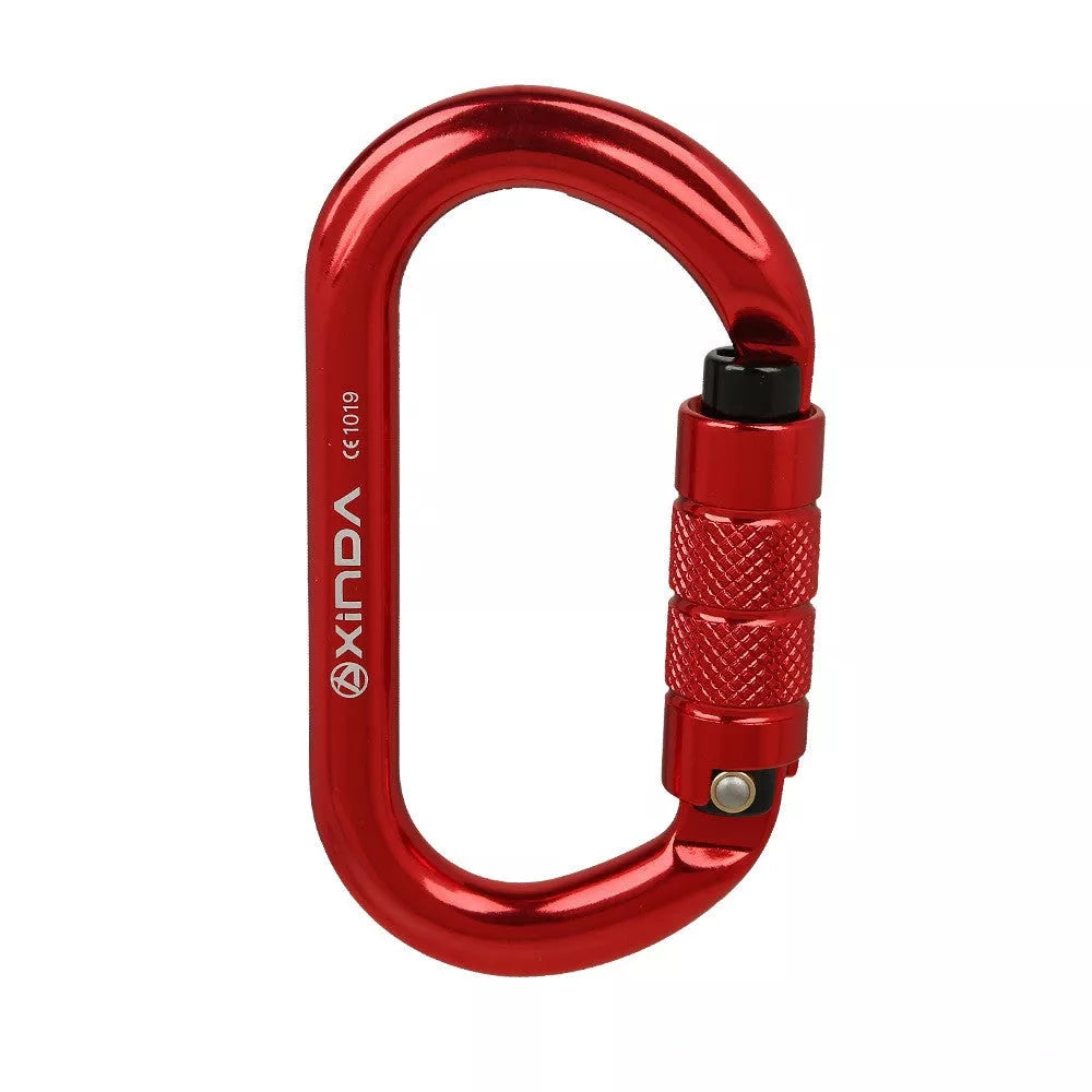 O-shaped Thread Lock Rock Climbing Carabiner with 7075 Aircraft Grade Aluminum