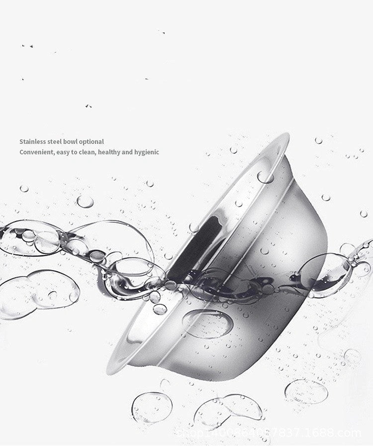 Automatic Pet Water Dispenser with Bowl, Nonelectric, 1.8L Capacity