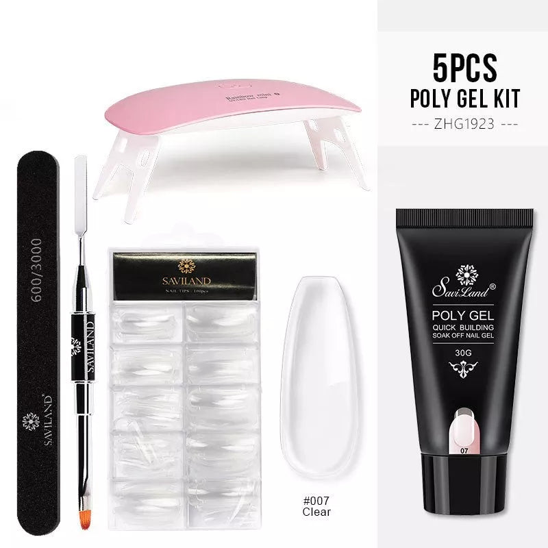 Quick Extension Gel Crystal Gel Nail Set with 2-Year Shelf Life
