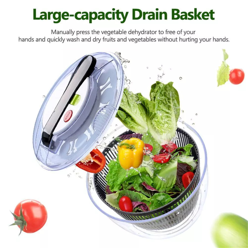 Vegetable and Fruit Dryer with High-Speed Spinning for Efficient Cleaning