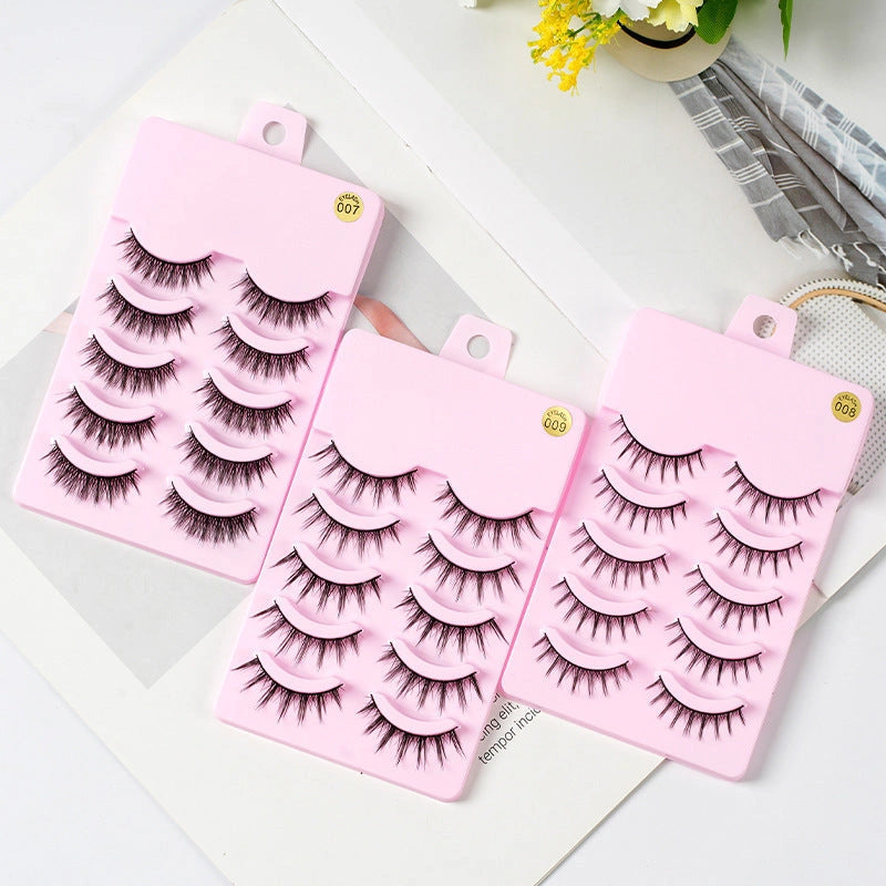 5 Pairs Manga Lashes for Anime Cosplay and Korean Makeup
