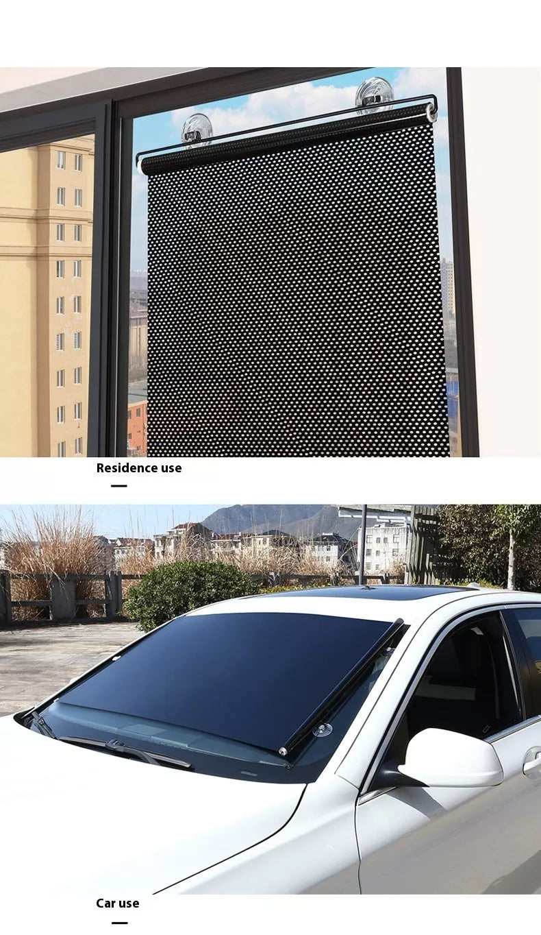 PVC Household Window Sun Protection Shutter with Suction Cups