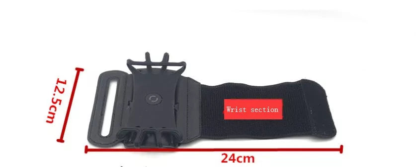 Detachable Mobile Phone Holder with 360-degree Rotation Arm Strap