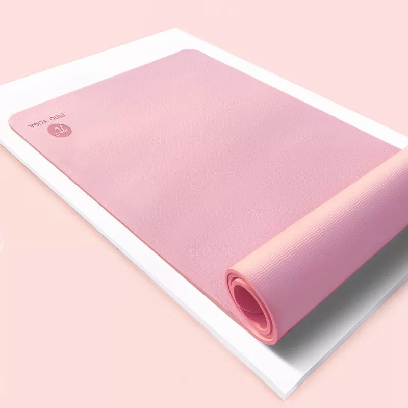 Pido TPE yoga mat with non-slip surface for beginners