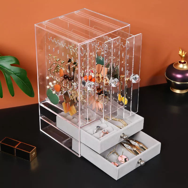 Acrylic Cosmetic Storage Box with Clear Plastic Design