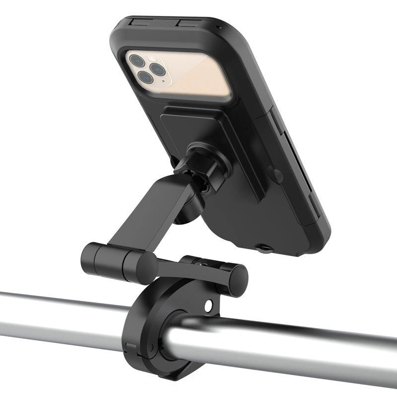 360 Rotatable Waterproof Bike Phone Holder with Non-slip Clip