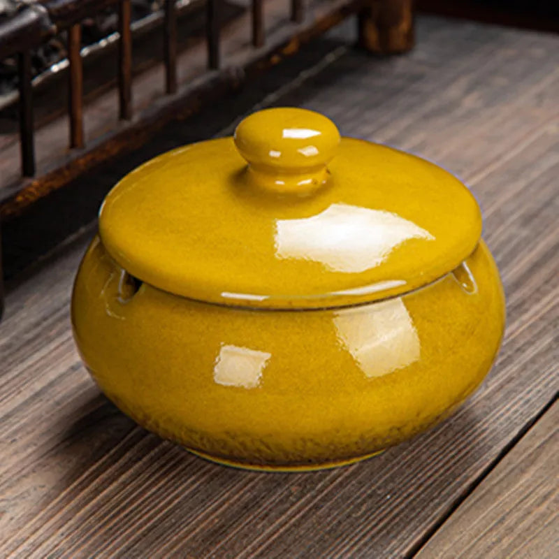 Personalized ceramic ashtray with Chinese style design