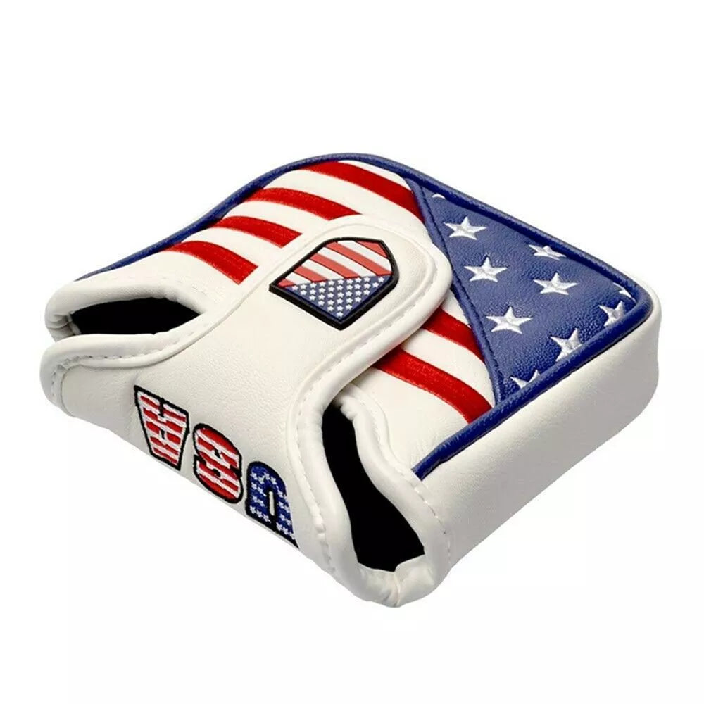 USA flag pattern golf putter cover for club protection