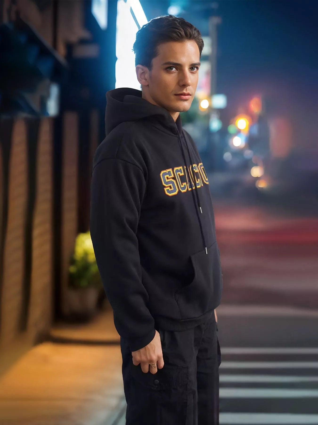 Cotton Long Sleeve Printed Hoodie for Men and Women