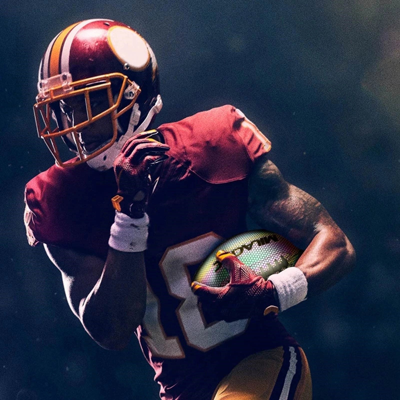 Luminous Rugby Reflective Soccer Ball for Night Games