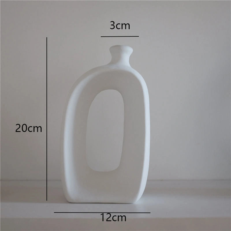 Minimalist Ceramic Vase Set for Modern Home Decor