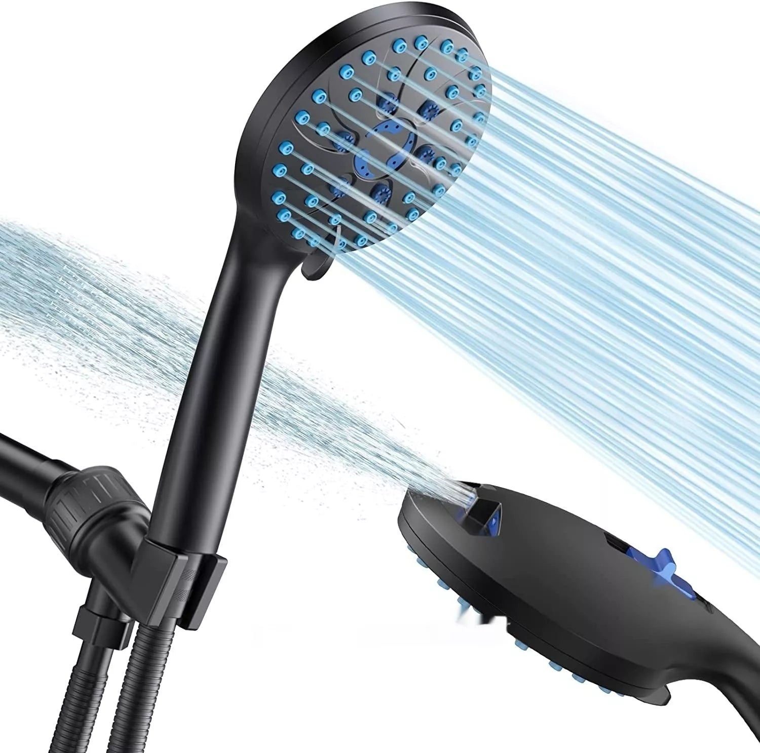 Portable Handheld Shower with 2-Gear Spray and 5-Gear Supercharged Settings