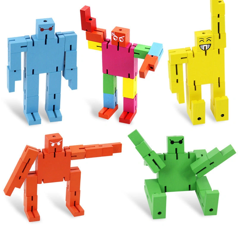 Assembled Wooden Children