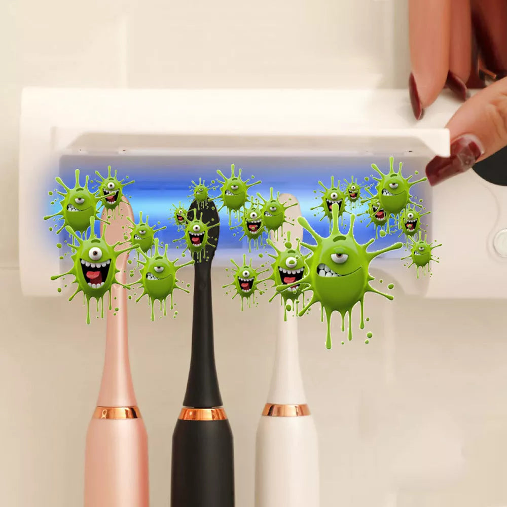 Smart UV Toothbrush Holder with 99.99% Sterilization