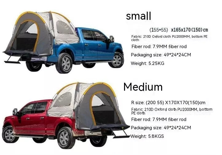 Multi-function Tent for Outdoor Car Rear Box with Gray Color Option