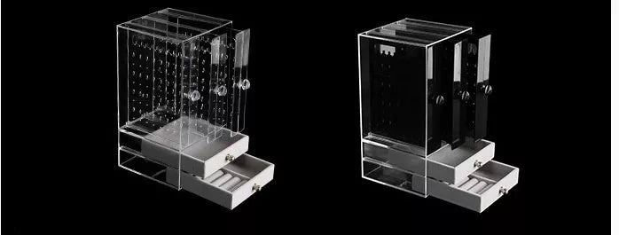 Acrylic Cosmetic Storage Box with Clear Plastic Design