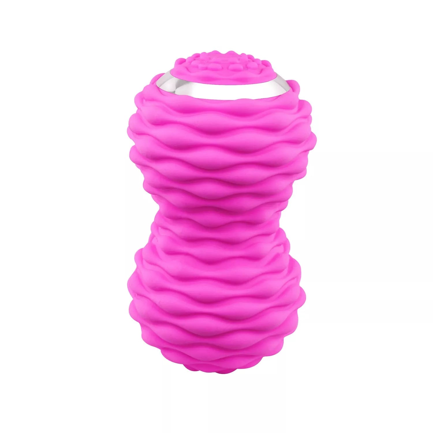 Electric massage ball with peanut fascia design for deep tissue relief