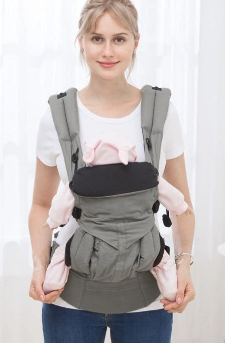 Multifunctional Baby Carrier with Adjustable Waistband and Breathable Design