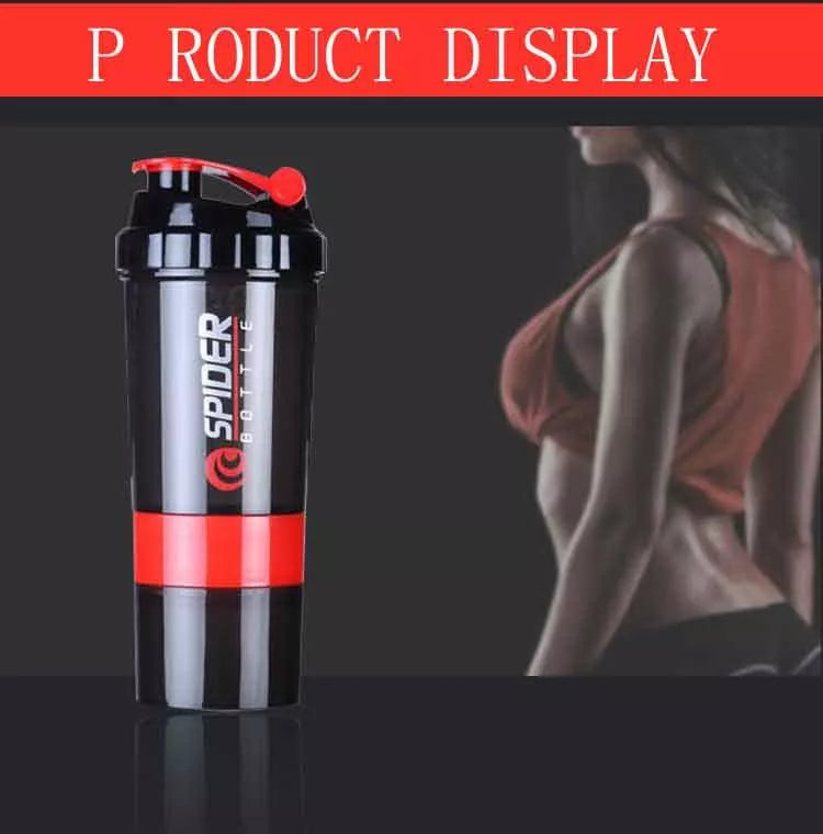 Three-layer combination shake cup with snap-on filter