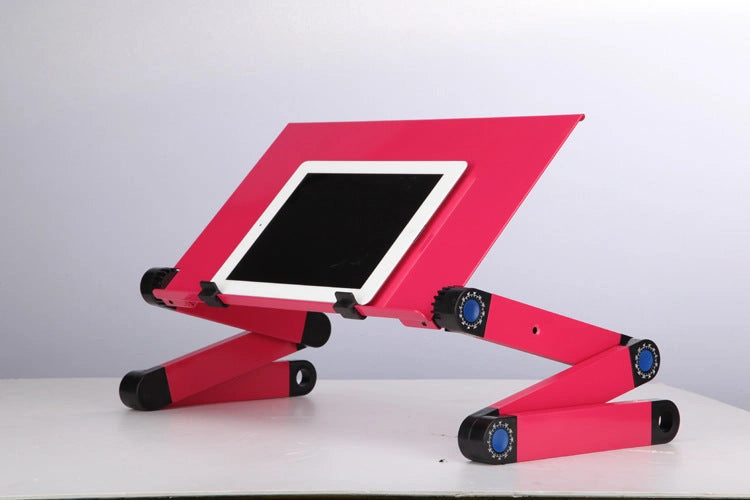 Adjustable Folding Laptop Stand with Ergonomic Design and Mouse Pad