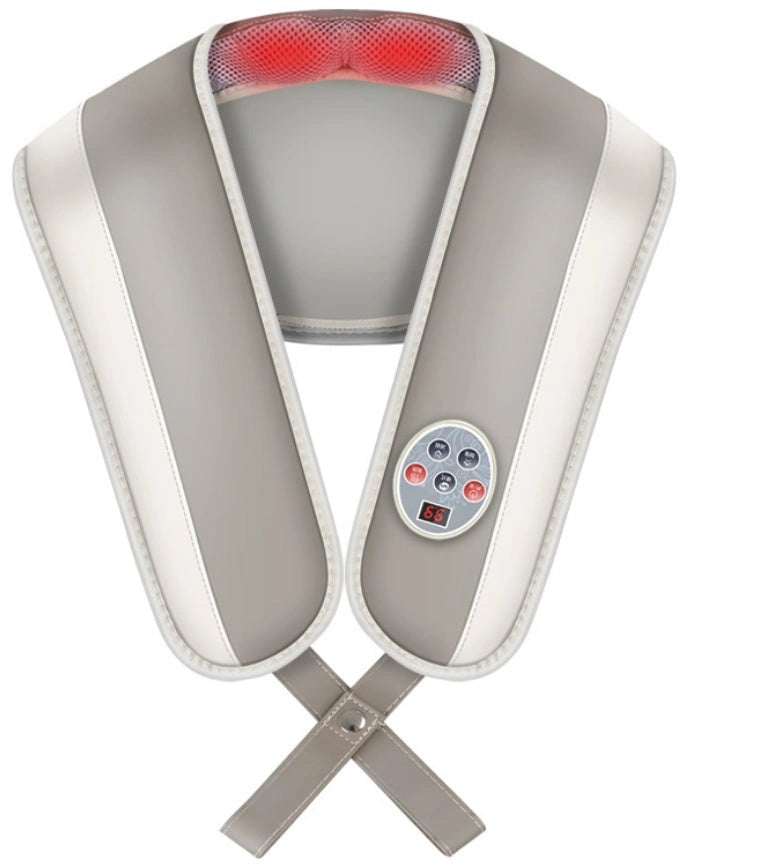 Heating massage shawl for neck, back, and leg relief