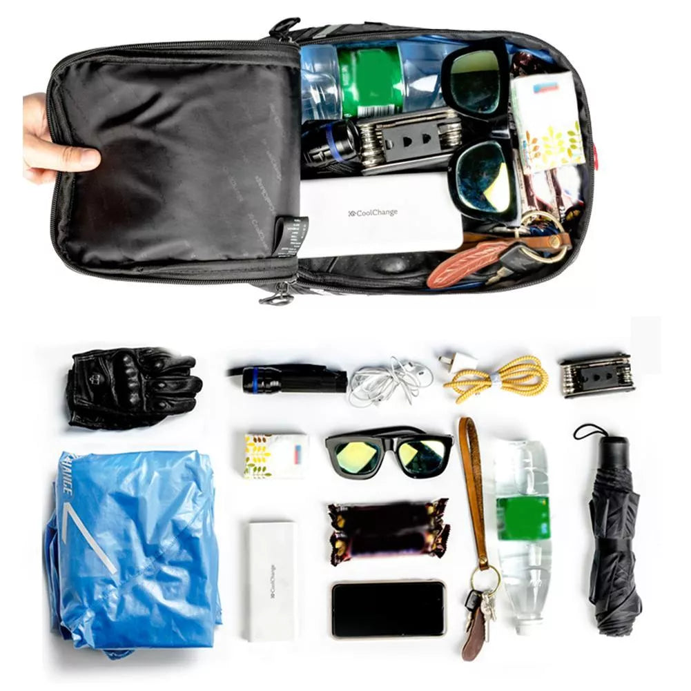 Bicycle Backpack with Waterproof Elastic Silk Oxford Fabric