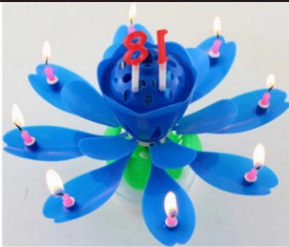 Musical Lotus Candles with Multiple Colors