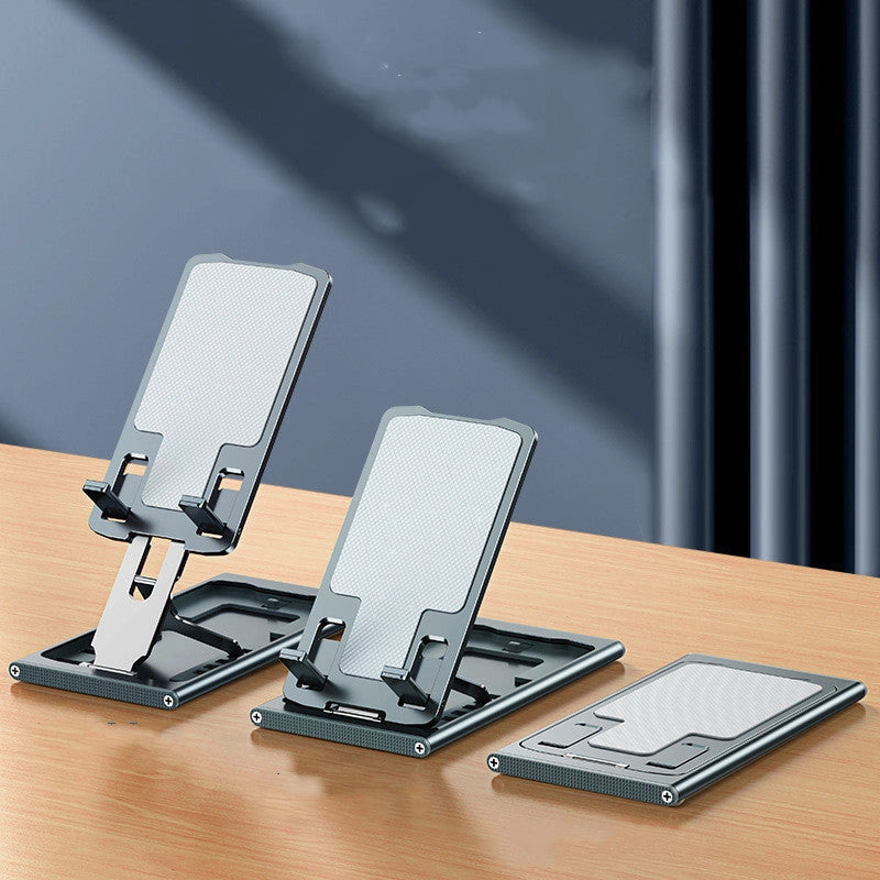 Aluminum Alloy Mobile Phone Stand: Foldable, Portable for Desktop Use