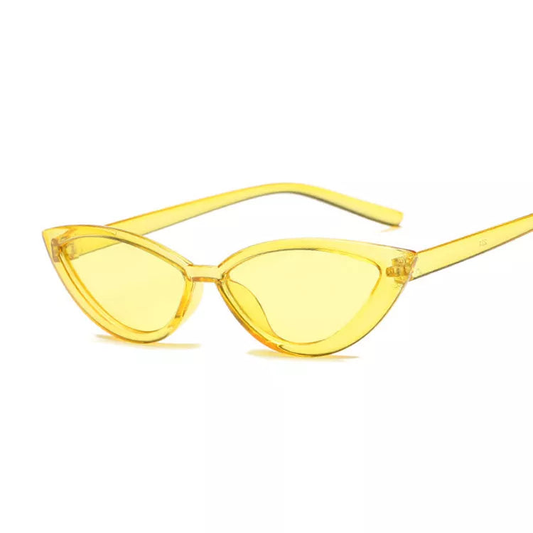 Cat eye sunglasses with PC frame in multiple colors