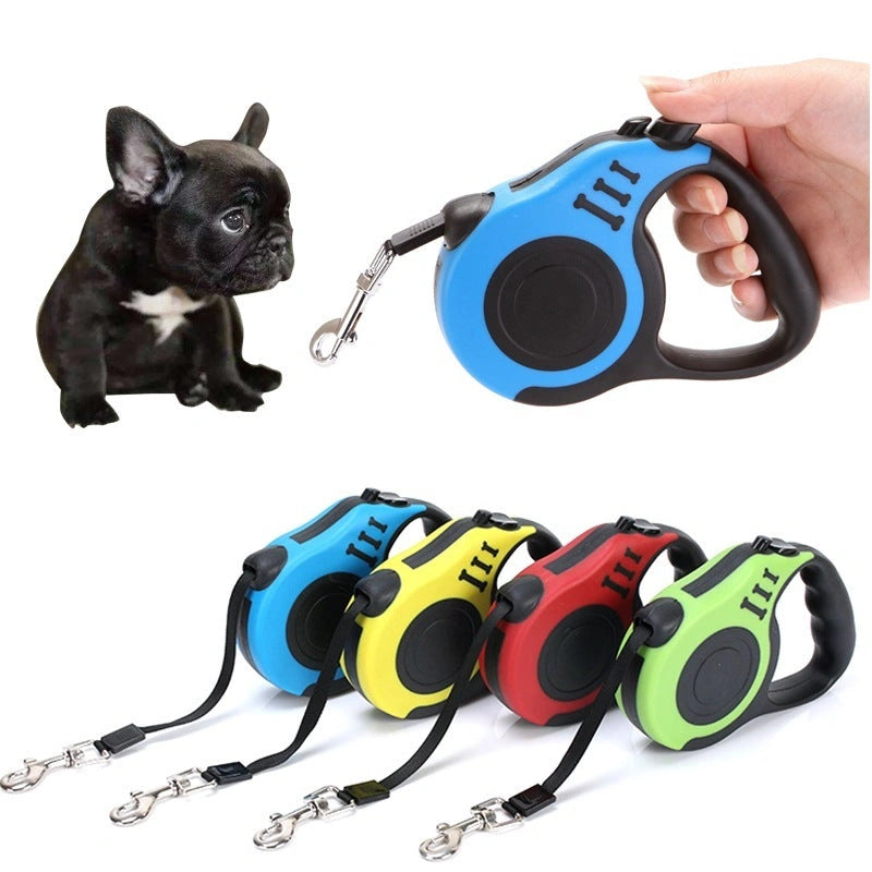 Automatic Telescopic Pet Traction Rope with One-Handed Braking