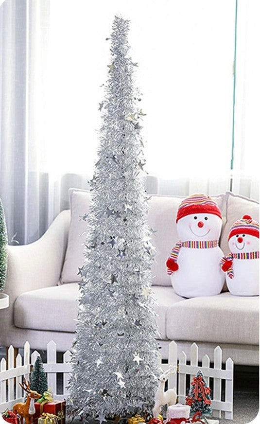 Collapsible Artificial Christmas Tree with Stand for Festive Decor