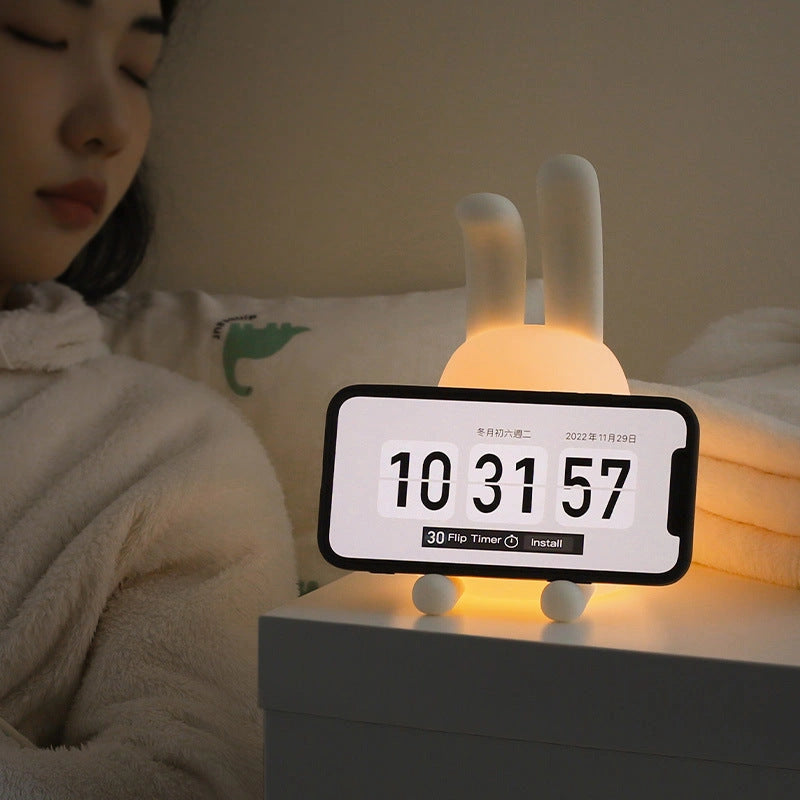 Dimmable Rabbit Mood Light with USB Charging for Kids