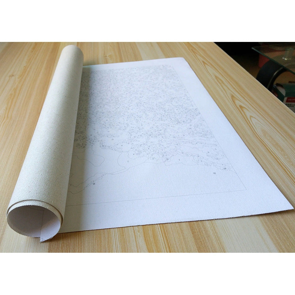 Hand-painted digital oil painting on linen, frameless 40X50CM