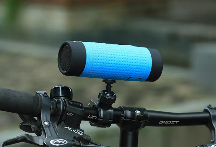Mini Bicycle Outdoor Bluetooth Speaker with Flashlight and Radio