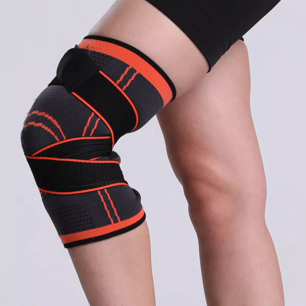 Nylon Knitted Knee Pad for Sports and Fitness